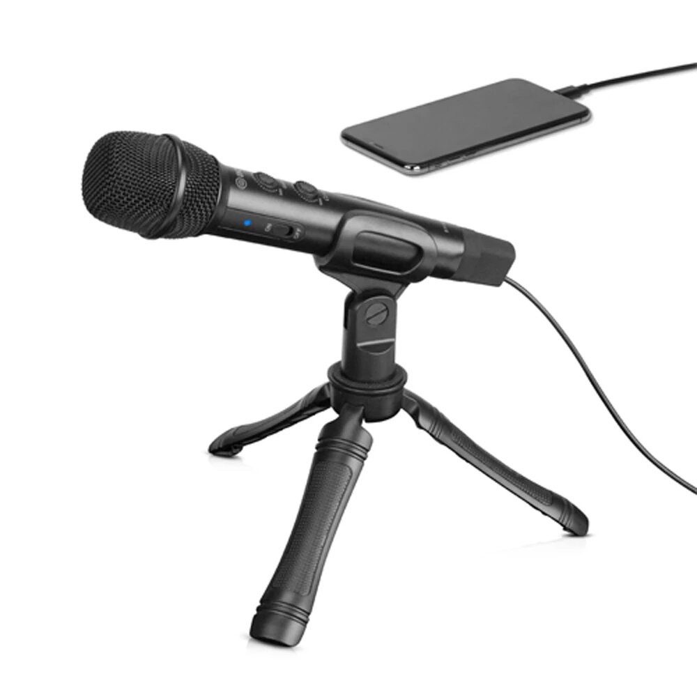 

BOYA BY-HM2 Cardioid Handheld Microphone Gain Control for iPhone Android Type-C Tablet Computer PC USB Digital Condenser
