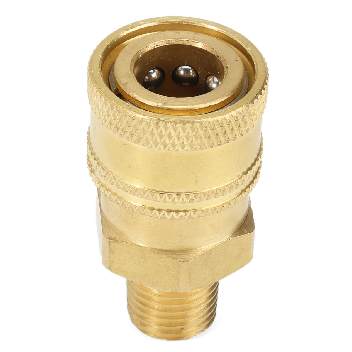 

1/4 Inch Male NPT Quick Coupler Socket Brass Pressure Washer Coupling 4000PSI