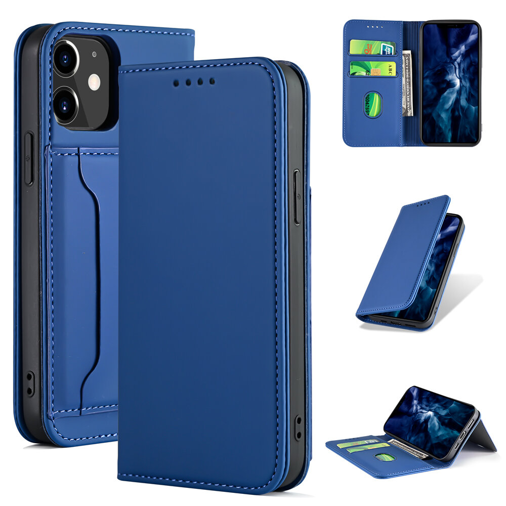 

Bakeey for iPhone 12 Pro / 12 Case Business Flip Magnetic with Multi-Card Slots Wallet Shockproof PU Leather Protective