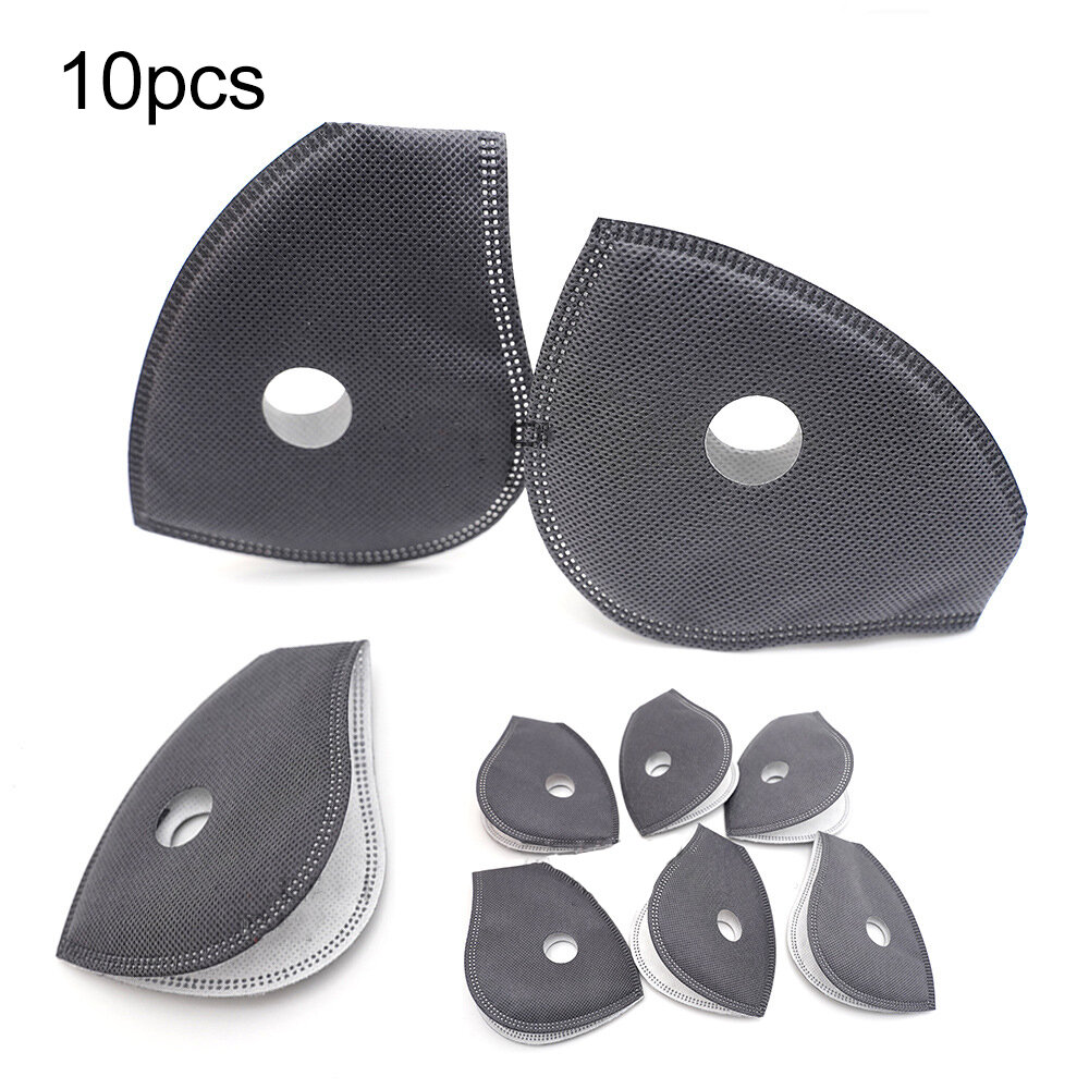 

10Pcs PM2.5 Activated Carbon Mask Filter Pads Anti-Dust Protection Masks Mat Bicycle Cycling Pads