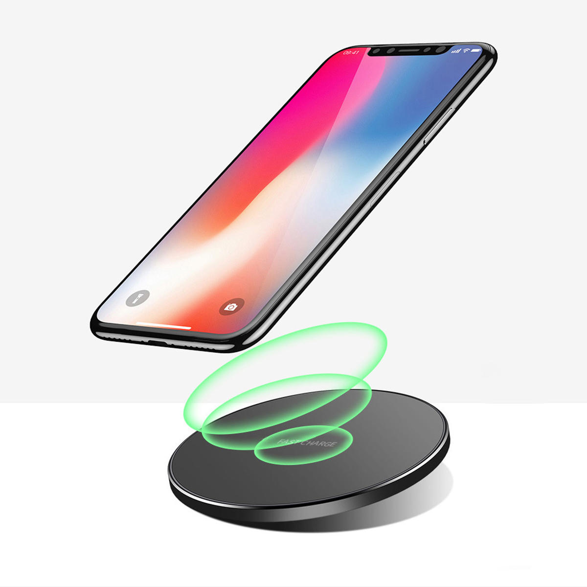 Bakeey 10WQIワイヤレス充電器急速充電パッドforSamsung for iPhone Huawei