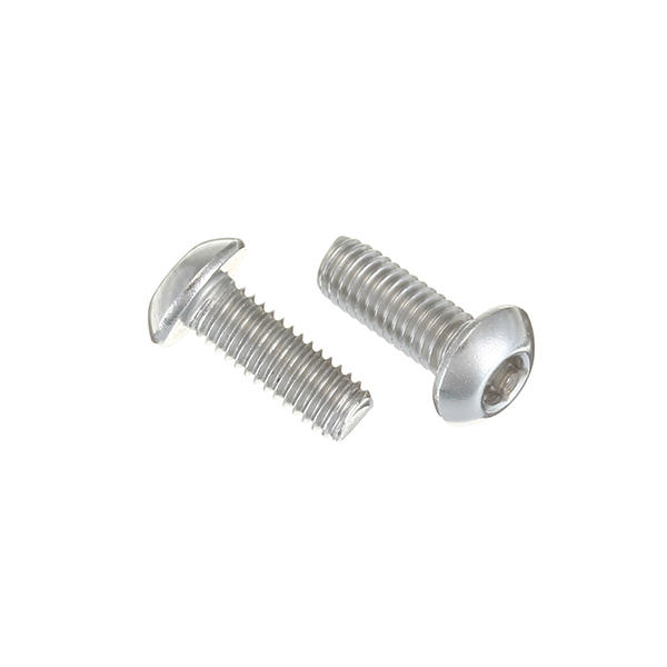 Suleve M3SH6 50Pcs M3 Stainless Steel Hex Socket Button Round Head Cap Screw Bolts 4-20mm Optional L