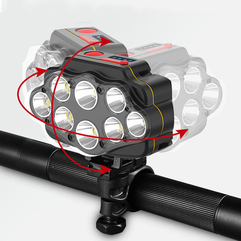 

XANES® XPG 18650 4-Modes Super Bright LED Bike Headlight 360° Adjustable Headlamp USB Charging Long Shot Waterproof Camp