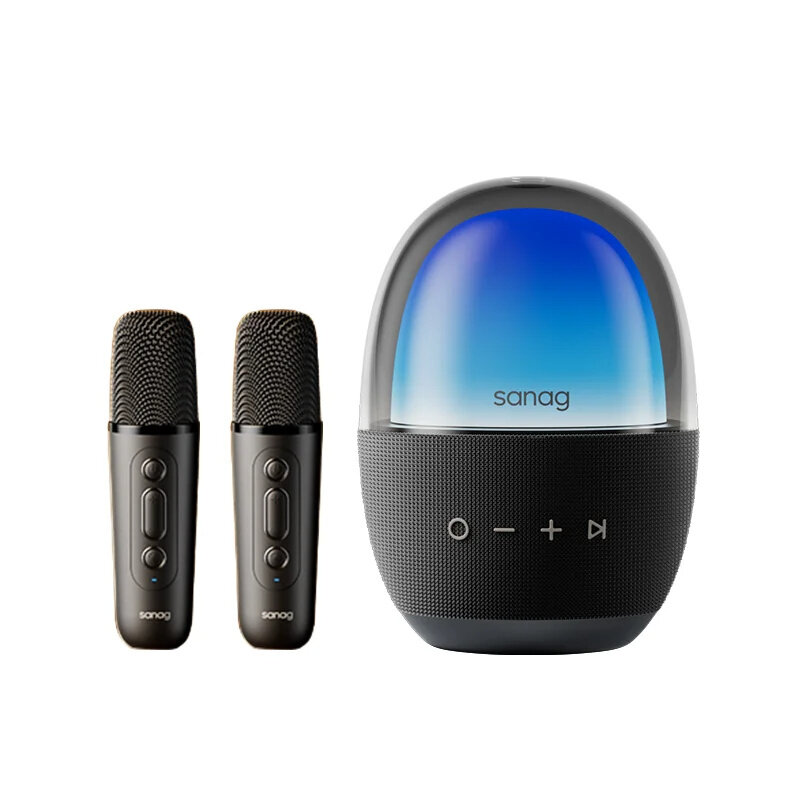 Sanag V33 Pro Max bluetooth Speaker Portable Speaker with Microphone 66mm Giant Dome Speaker 360° Surround Sound Surge B