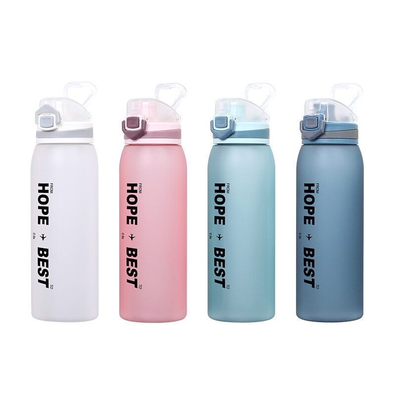 Bouteilles d'eau DILLER de 31 oz (900 ml) en Tritan BPA Free avec fermeture hermétique, portables, de grande capacité pour les boissons sportives en plein air.
