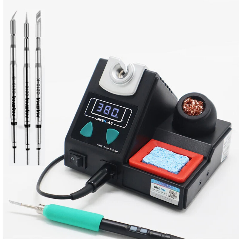 

AIFEN A5 210 Soldering Station Compatible with JBC Soldering Iron Tips Powerful 120W Max Wide Temperature Range AC 220V/