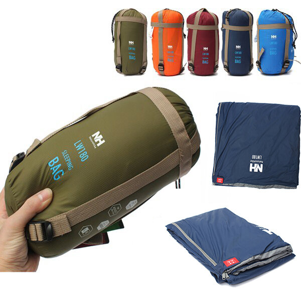 Naturehike NH15S003-D アウトドアキャンプ用寝袋 ウルトラライトエンベロープバッグ 旅行 登山用 1.9x0.75m
