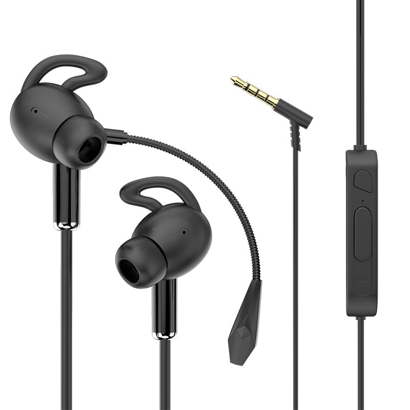 

Bakeey AK-P9 3.5mm Aux Jack in Ear Gaming Headsets Earbuds Noise Cancelling Earphones with Dual Mic