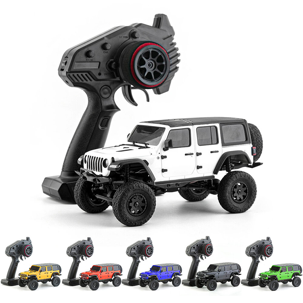 Imagen de 1/24 2.4G 4WD Coche de Escalada RC Mini-Z Racing 4x4 para Jeep Wrangler Rubicon Rock Crawler Camión de Juguete Todo Terr