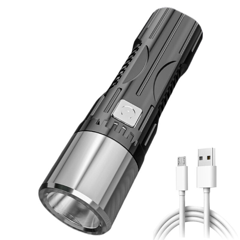 

XANES® LED Flashlight 3 Modes USB Rechargeable Mini EDC Pocket Tactical Torch Fishing Hunting Camping