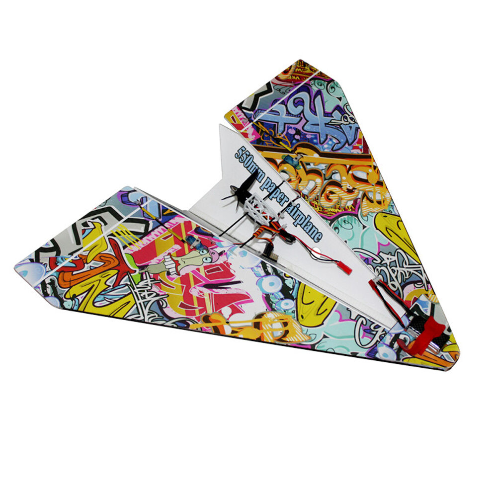 DIY Magic Board Mini Paper Airplane 550mm RTF 2.4G 4CH RTF Graffiti