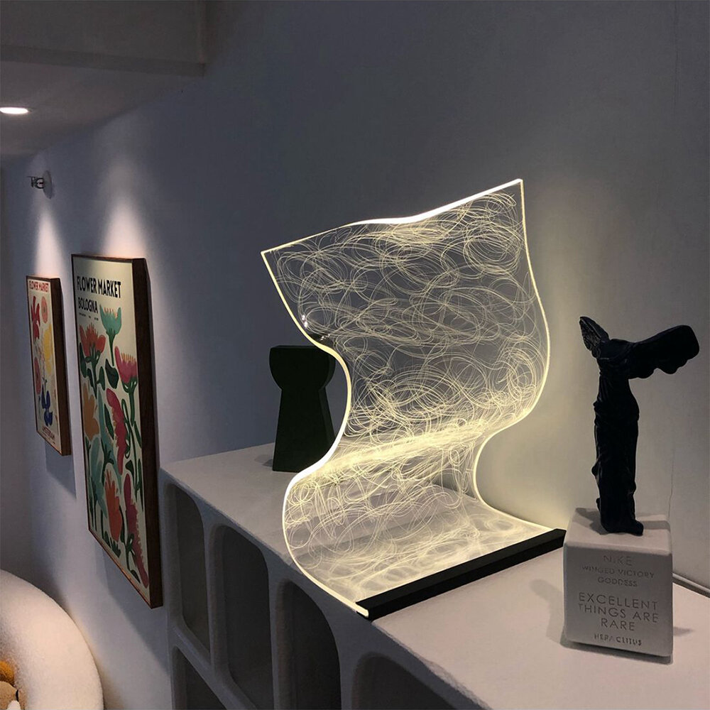 

LED Creative Magic Carpet DIY Table Lamp Dimming Romantic Atmosphere Light USB Bedroom Restaurant Living Room Decoration