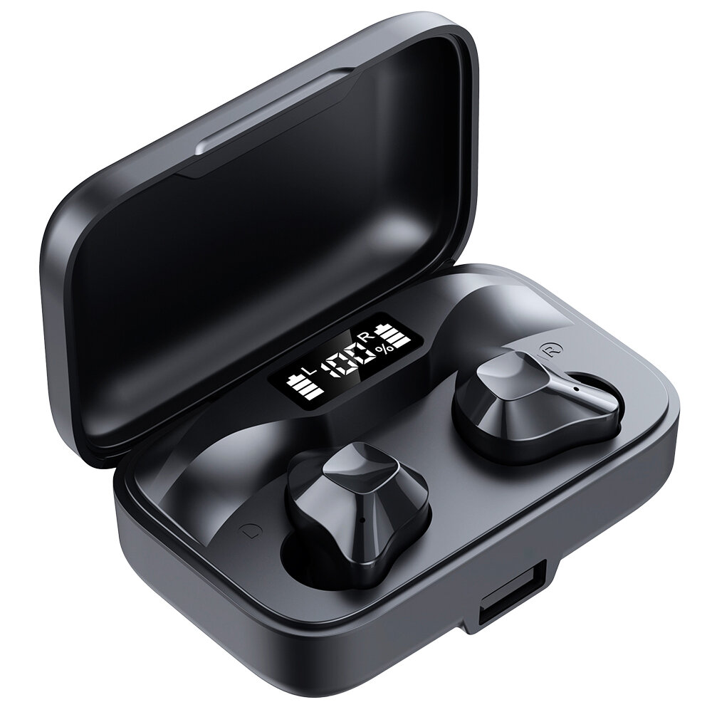 S15S TWS Bluetooth-oortelefoon LED-display Sport HIFI Stereo Aanraakbediening Automatisch koppelen S