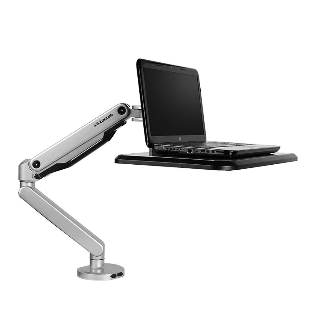 

Loctek Monitor Laptop Stand Swivel Tilt Gas Spring Sit to Stand Arm Monitor Stand Notebook Holder Bracket for Home Offic