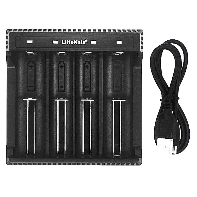 

LiitoKala Lii-L4 3.7V 18650 Charger Li-ion Battery USB Independent Charging Portable High Power Discharge for 26650,2170