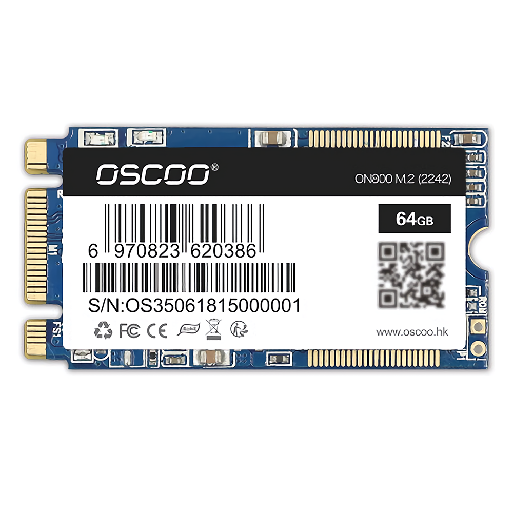 OSCOO M.2 NGFF 2242 Hard Drive SSD 64G/128G/256G/512G Memory Solid State Drive For Laptop