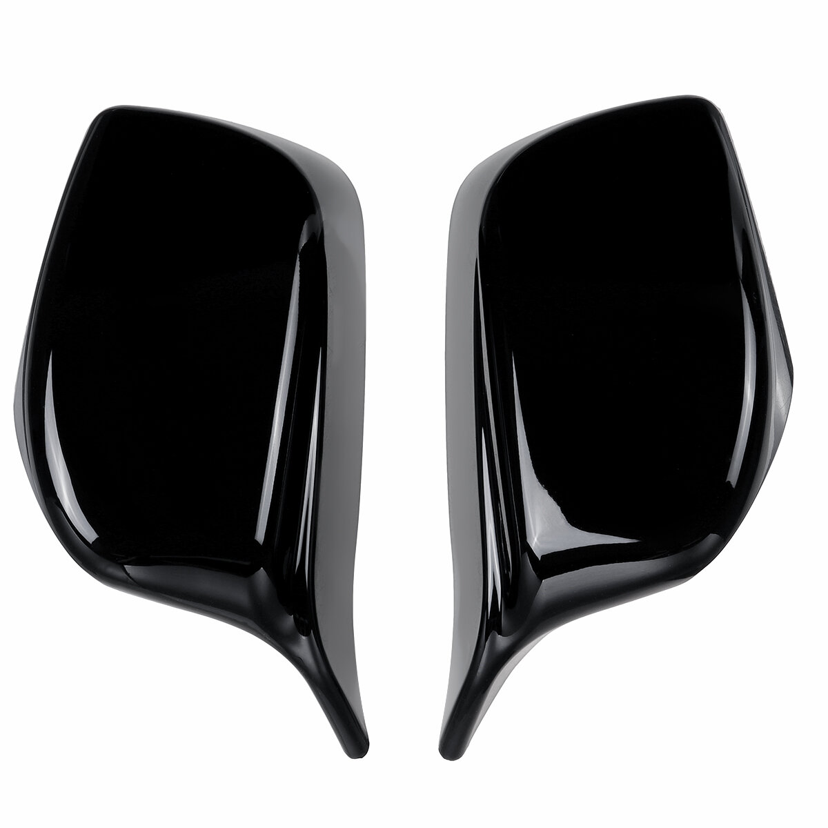 

2X M Style Rear Wing Mirror Cover Cap Glossy Black For BMW E60 E61 2003-2008