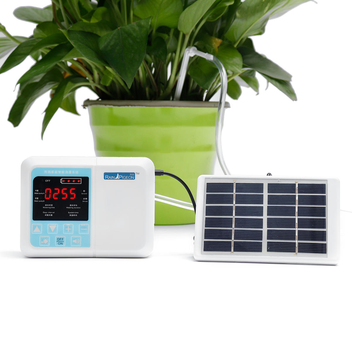 Opgewaardeerd Zonne-energie Opladen Intelligent Tuin Automatisch Bewateringsapparaat Ingemaakte Inst
