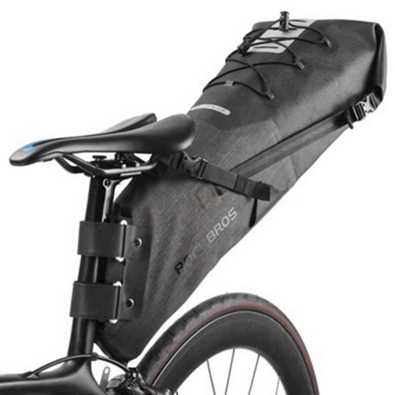 RockBros Bicycle Roll Bag & Handlebar Bag Cycling Combine Bag Black 