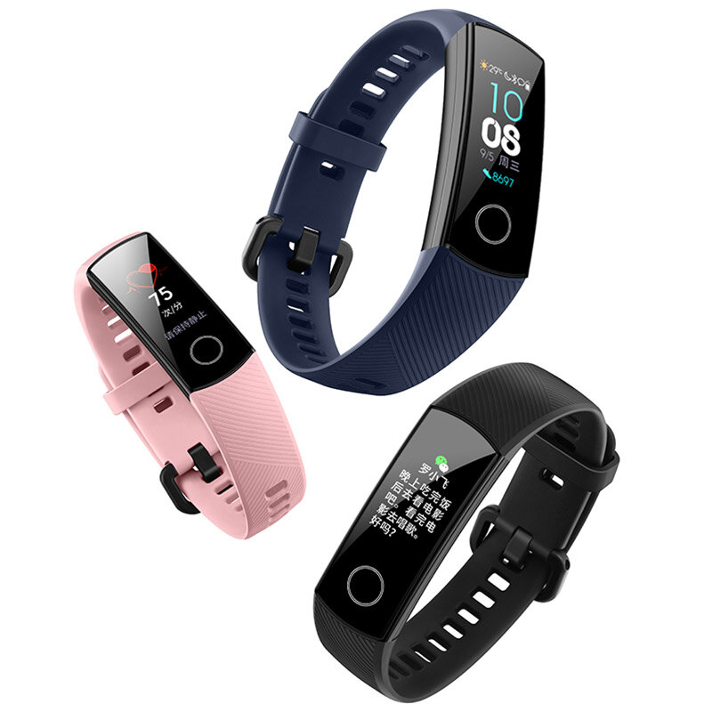 Huawei Honor Banda 4 0,95 AMOLED 2.5D Postura per il nuoto Rileva Cuore Rate Sleep Snap Monitor Smart Watch Bracelet