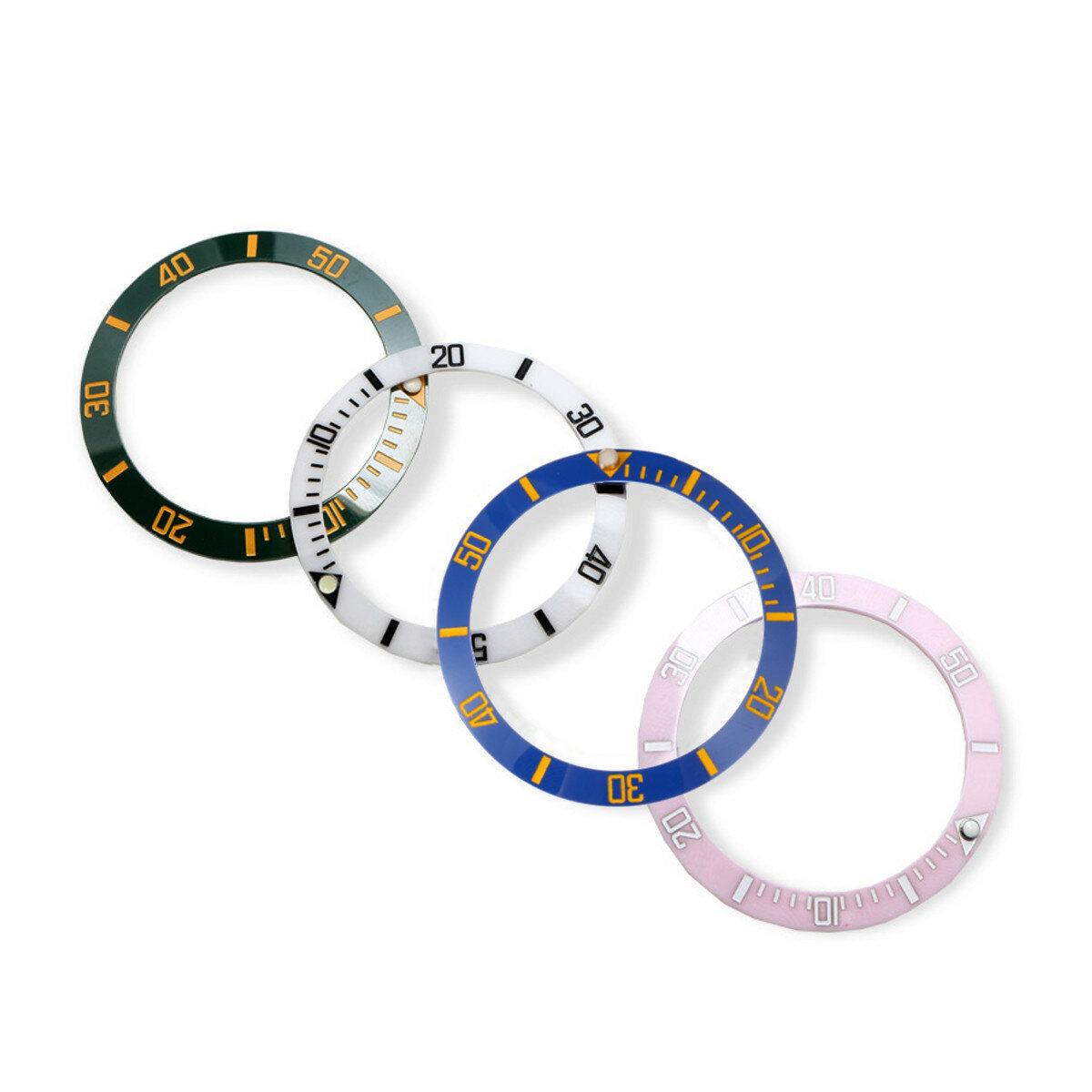 Bakeey 4 soorten 38 mm keramische ring voor 40 mm diameter herenhorloge