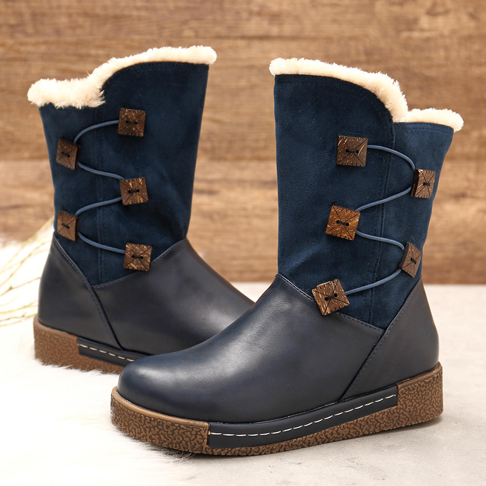 womens snow boots zip up