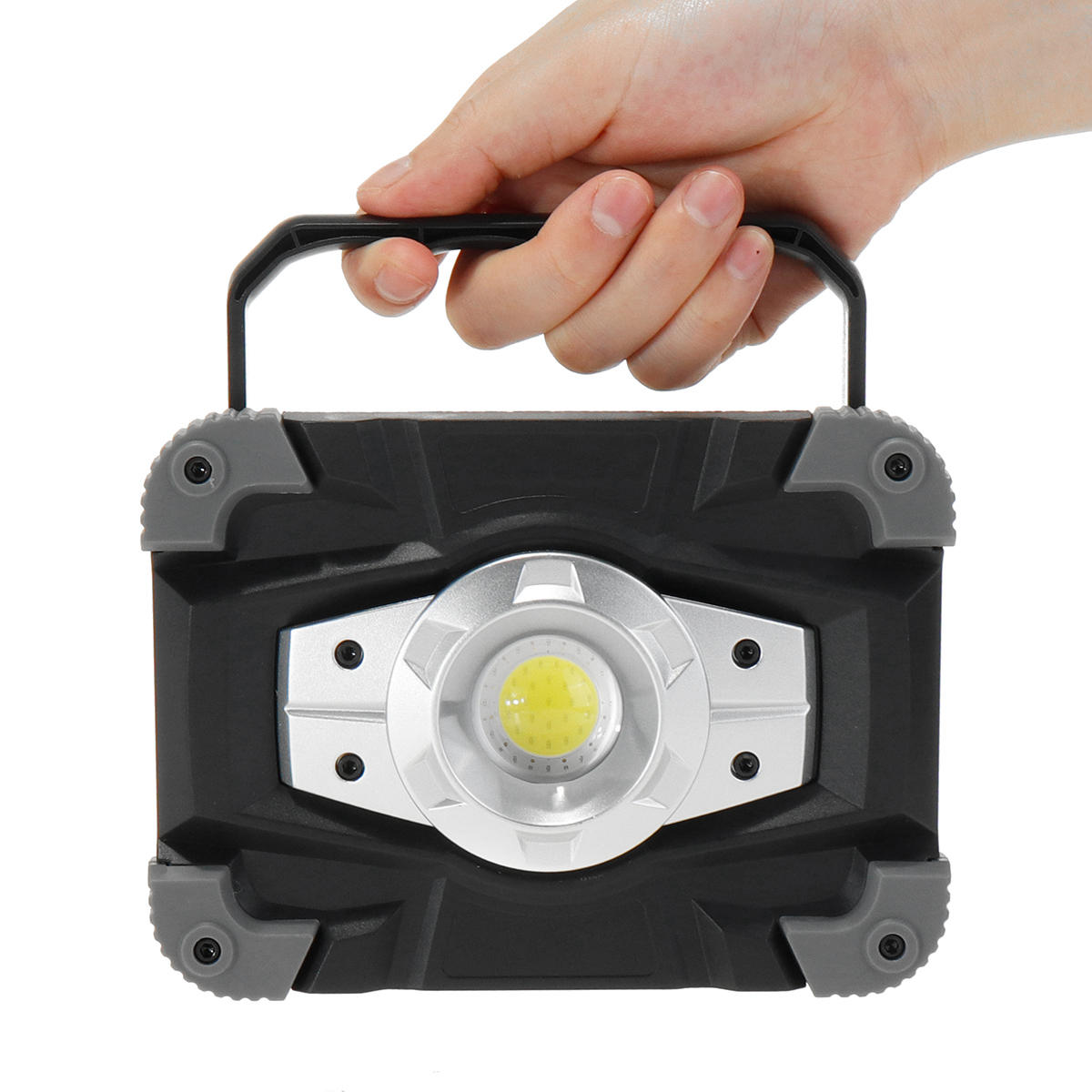 50W ÉPI LED USB lumière de travail étanche 4 modes lampe d'inondation Spotlight lanterne de camping en plein air d'urgence