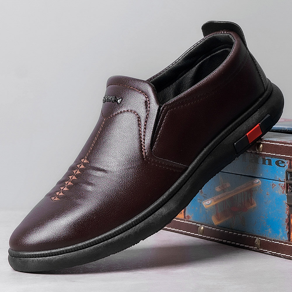 Heren stiksels instappers casual draagbare zakelijke schoenen