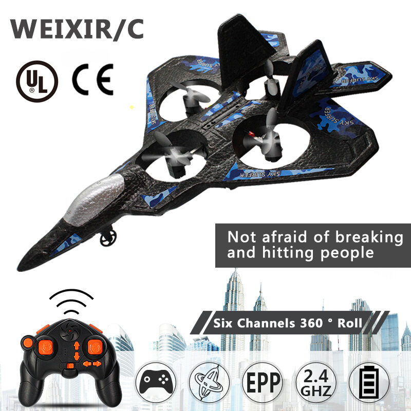 THUNDER JET X LC222 250mm Wingspan RC Airplane 2.4Ghz 2CH EPP Remote Control Fixed Wing Drone Aircraft RTF