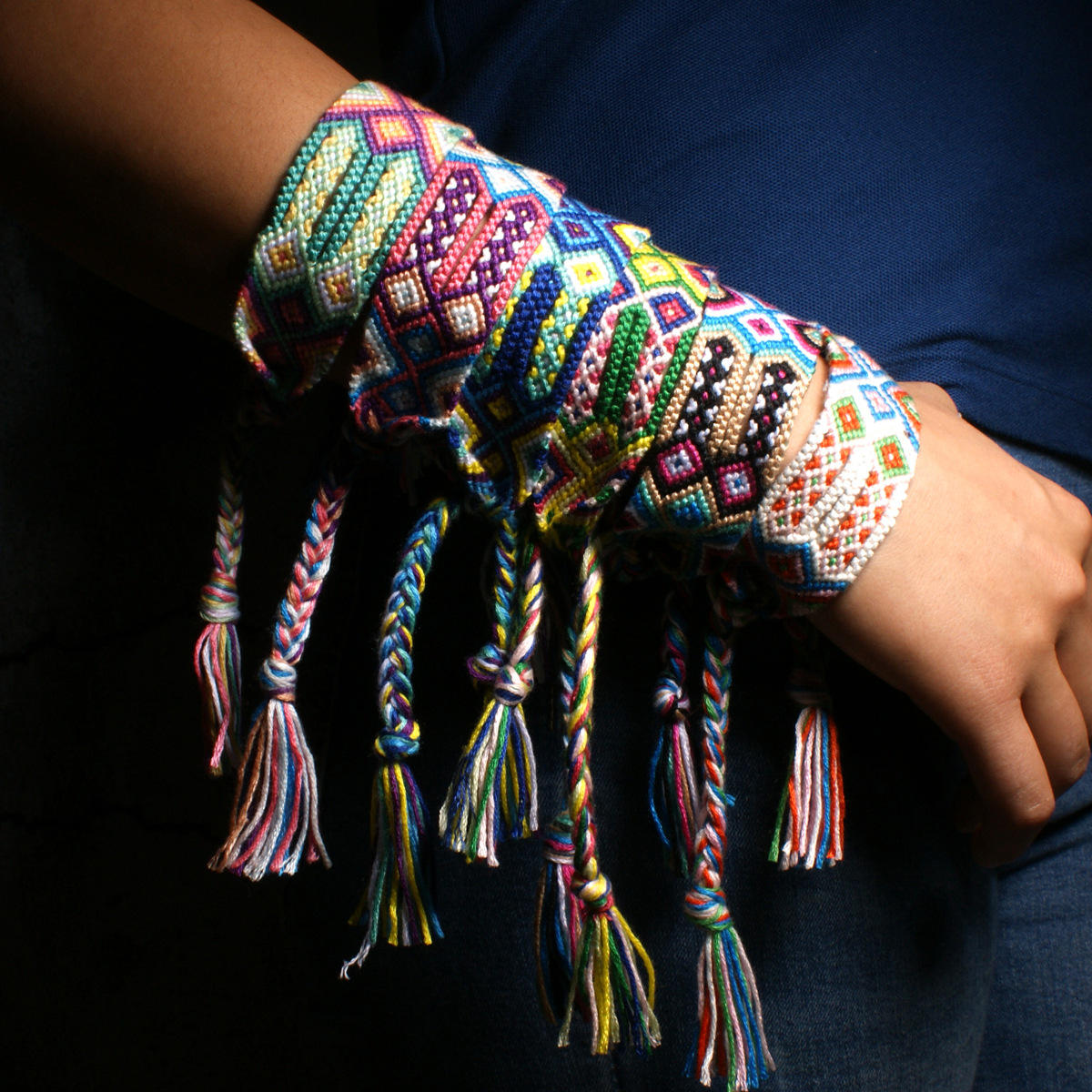 Bohemian Handmade Tassels Jewelry Colorful Bracelets for Wom