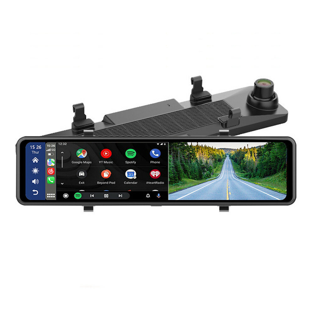 best price,cp06,11.26inch,2k,1080p,dash,cam,android,auto,rearview,mirror,discount