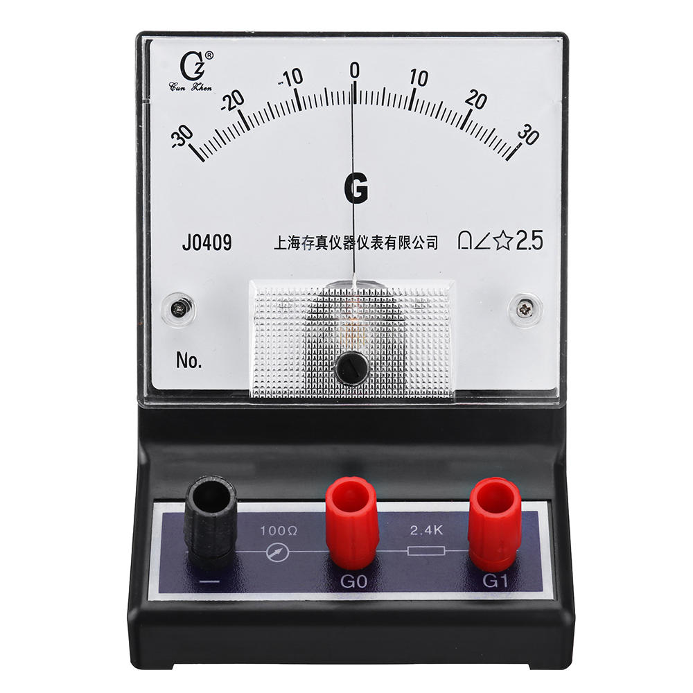  30 0 30ÂµA Galvanometer Scientific Current Sensor Sensitive Ammeter Electric Current Detector Analog Display