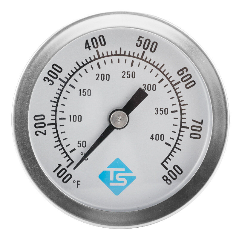 150-600℉ Bimetal Oven Thermometer Stainless Steel Barbecue Oven Pointer Temperature Measuring Tool