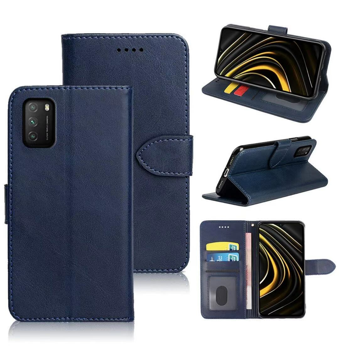 Bakeey for POCO M3 Case Magnetic Flip with Multi Card Slots Wallet Stand PU Leather Full Body Cover Protective Cover  - buy with discount