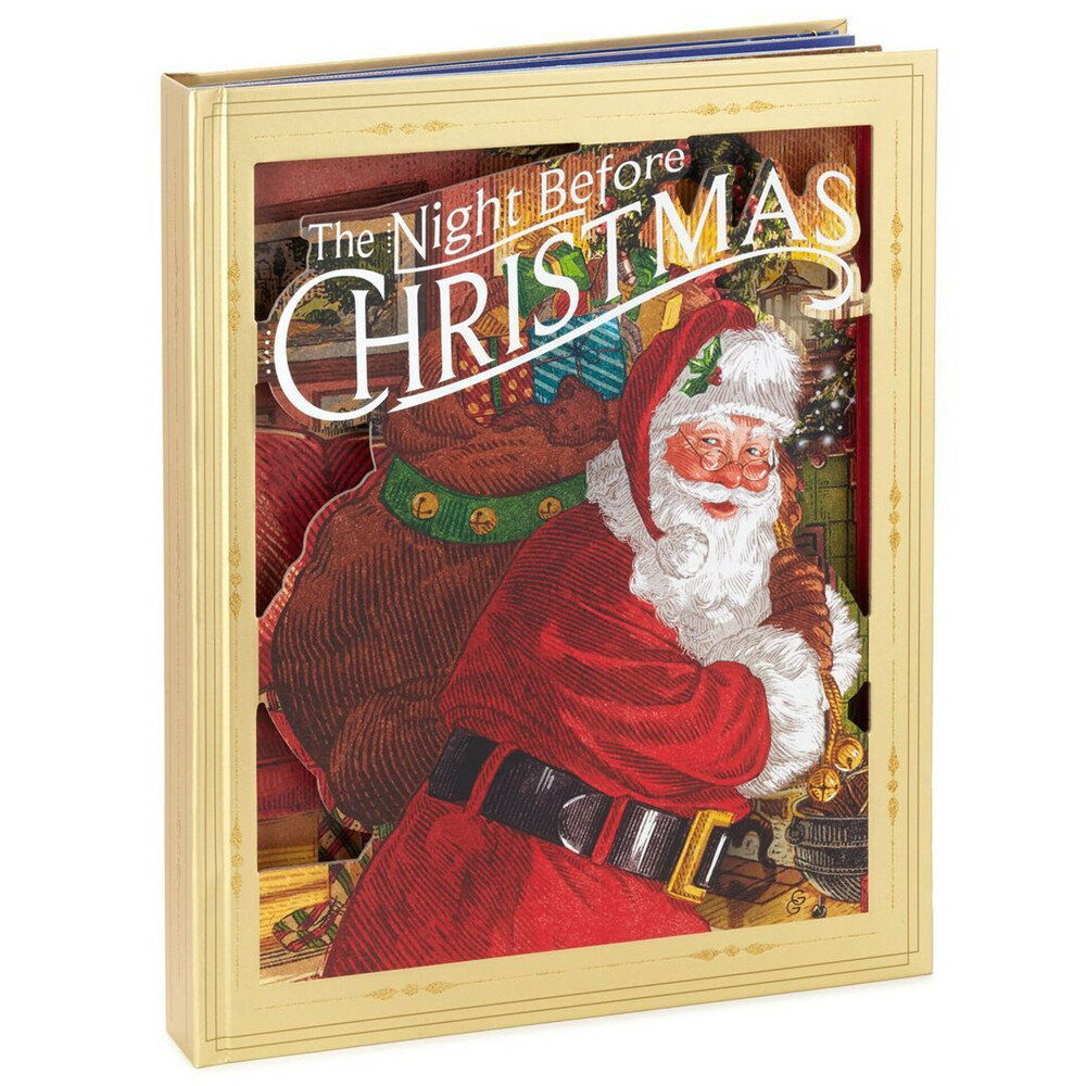 Christmas Book with Light Sound on Christmas Eve The Night Before Christmas Decoration New Year Gifts for Children Kids, Banggood  - buy with discount