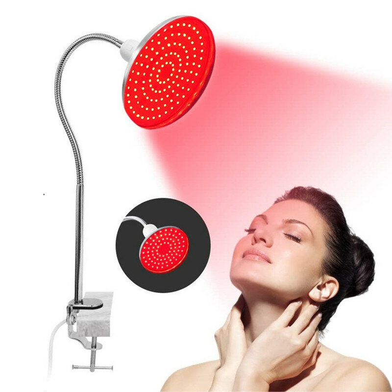 RELASSY Physiotherapy Lamp Beauty Lamp UFO Red Light LED Lamp 660nm I-clip C-type Metal Hose Health