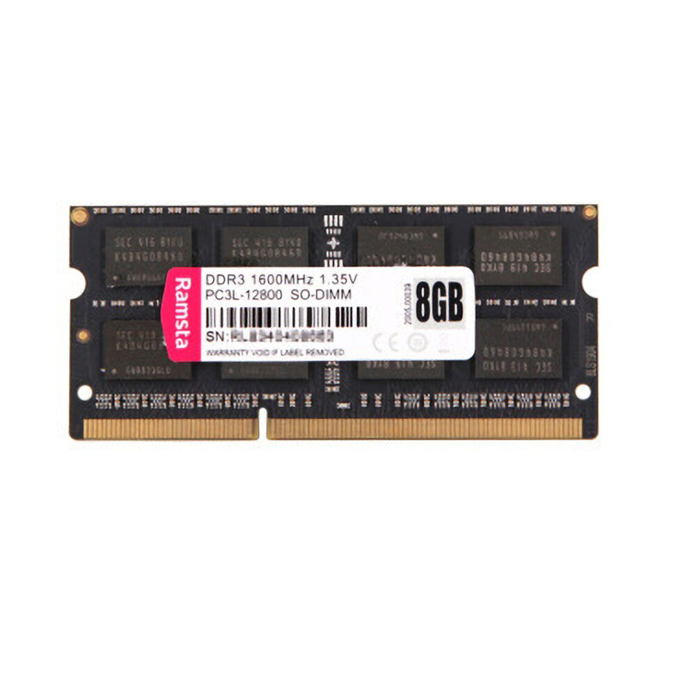 Ramsta DDR3 1600MHz 4G8Gノートブック用高速大容量シングルメモリモジュール