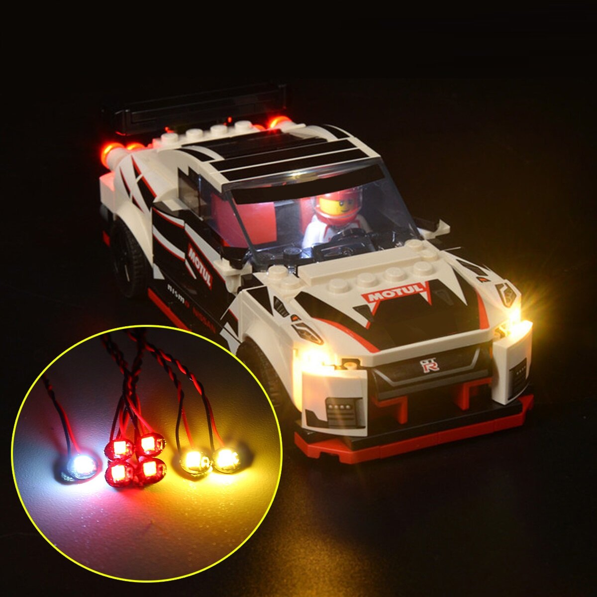 LED LIGHT KIT FÜR LEGO 76896 NISSAN GT-R NISMO 76896 LEGO Speed Champions Autos 