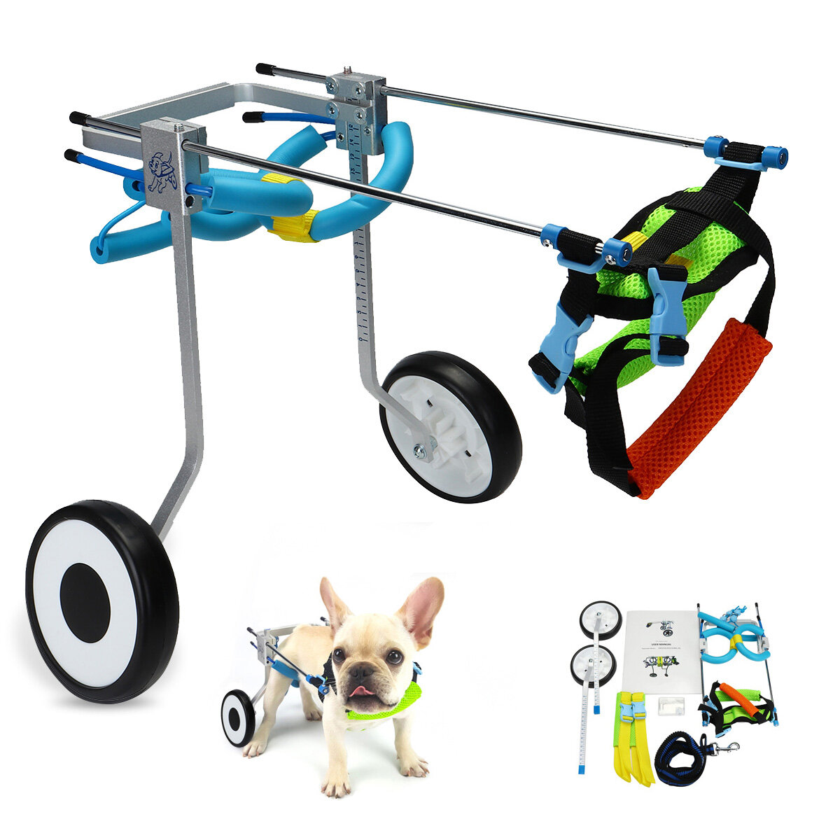 

Pet Собака Кот Инвалидная коляска, чтобы сделать инвалидов большими Собака / Собакаgie / Puppy Walk Применить тележку дл