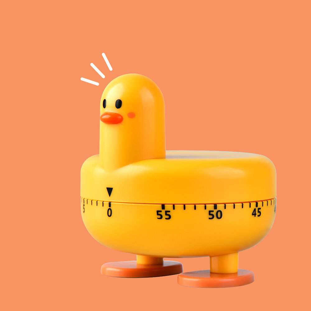 

Cute Duck Механический Таймер Цифровой таймер обратного отсчета Максимальный 60-минутный будильник Часы со счетчиками гр