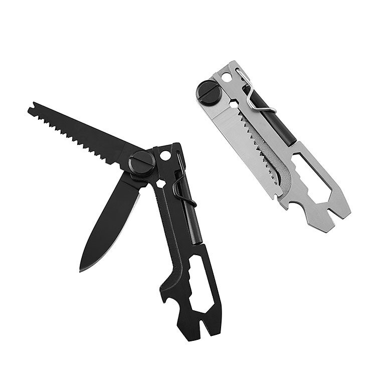 5-em-1 Mini Multifuncional EDC faca serra chave Unhas Extrator abridor faca dobrável ferramenta de emergência para camping viagem
