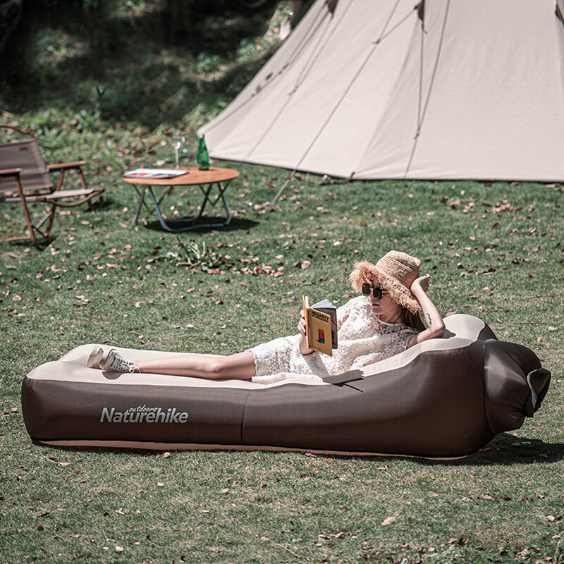 Colchón inflable para camping al aire libre Naturehike, cama de aire ultraligera, colchoneta portátil para tienda de campaña, almohadilla resistente a la humedad.