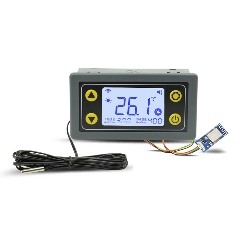 

SA10/SA10-W AC110-220V 10A Remote WiFi Thermostat Temperature Controller Digital Display Thermostat