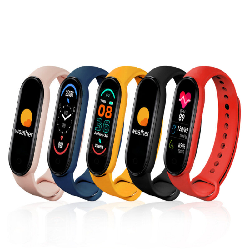 Bakeey M6 Smart Watch Bracelet Wristband Blood Pressure Fitness Tracker Heart Rate Smart Band Wristband Pedometer Sports