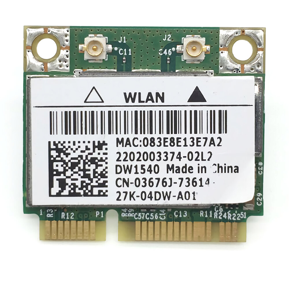 

Broadcom BCM943228 DW1540 Mini Pcie Внутренняя беспроводная сетевая карта 300M Wifi Карта 2.4G / 5G Dual Стандарты802.11