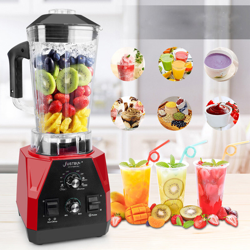

JUSTBUY LT7500 2200W Blender Mixer Juicer Fruit Food Processor Ice Smoothie Electric Kitchen Appliance Time Function