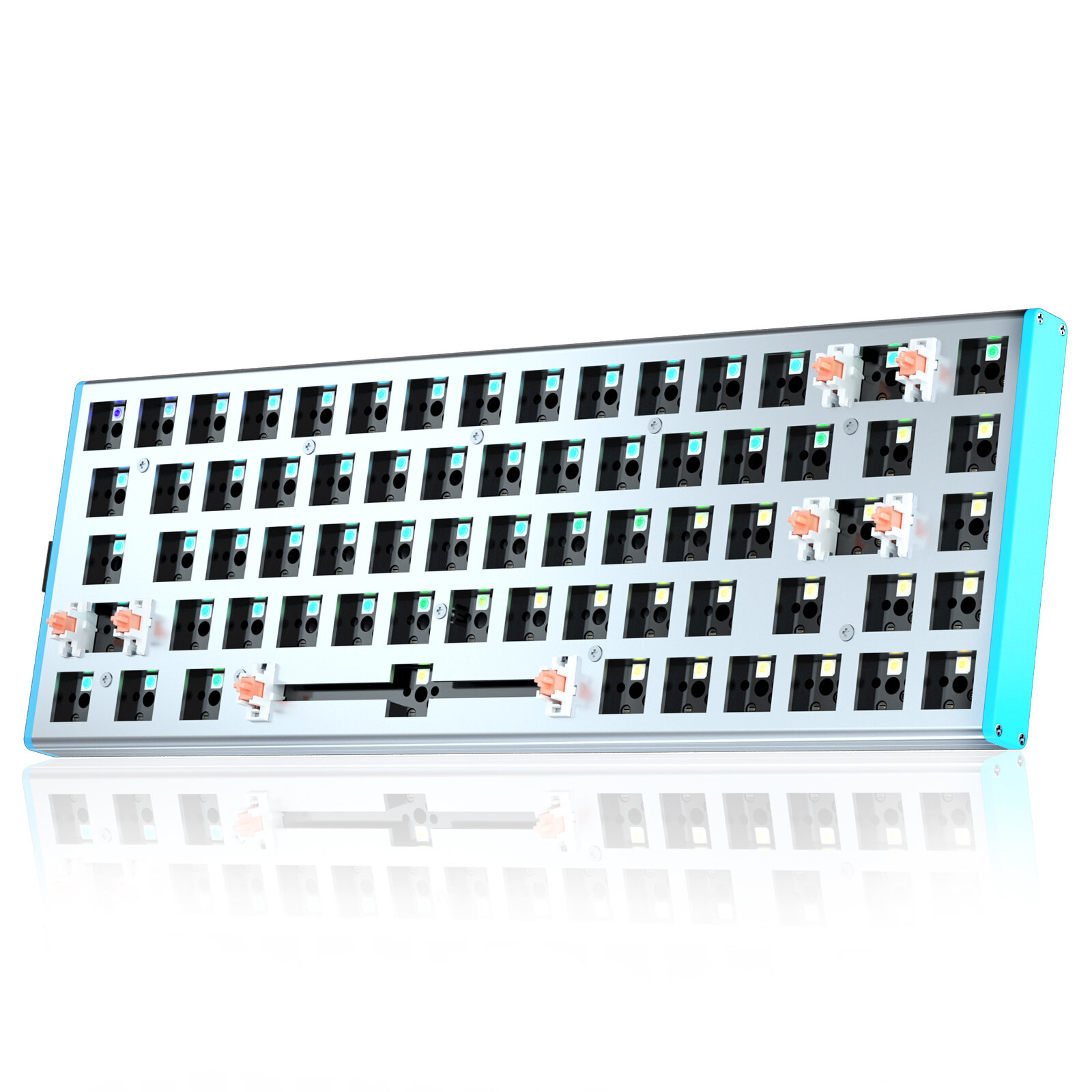 

AULA F3368 Keyboard DIY Kit Hotswap Wired/Bluetooth/2.4G 68 Keys RGB Backlit keyboard For MAC IOS Android Windows