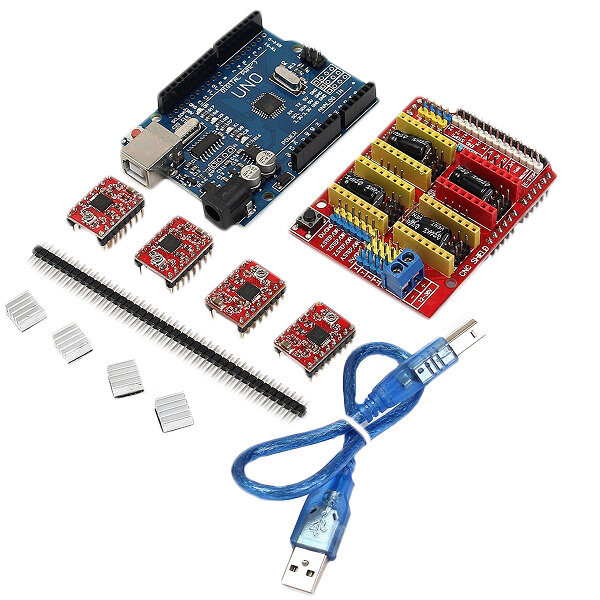 Geekcreit CNC Shield UNO-R3 Board 4xA4988 Driver Kit za $9.99 / ~39zł