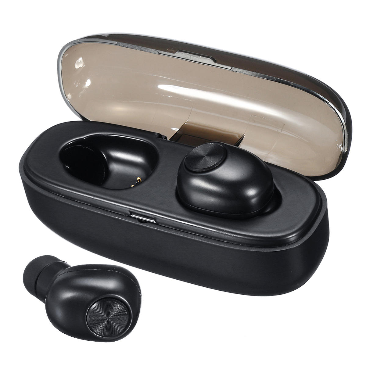 [bluetooth 5.0] TWS Wireless Earbuds Noise Cancelling Bilateral Calls IPX5 Waterproof Earphone with 
