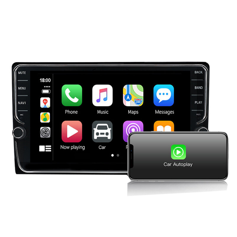 

YUEHOO YH-E068 8-дюймовый большой экран с ручкой Авто Материнская плата для аудио и видео Android 12,0 BT5.0 IPS Экран +